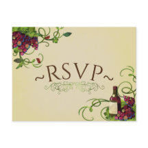 Sommerweingut Romantische RSVP-Karte