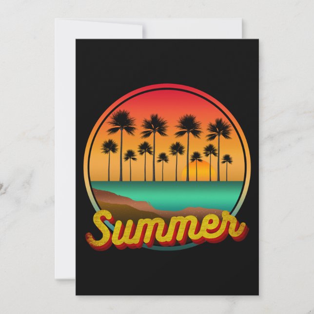 Sommerwetter Einladung (Vorderseite)