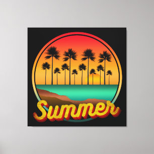 Sommerwetter Leinwanddruck