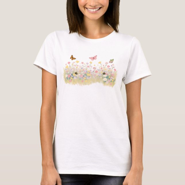Sommerwiese Damen T-Shirt (Vorderseite)