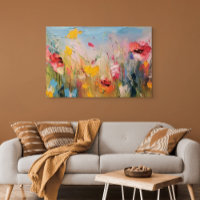 Sommerwiese – Expressive Abstrakte Wildblumen