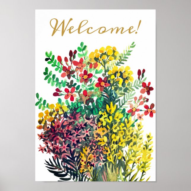 Sommerwiese, Wild-Blume-Poster Poster (Vorne)
