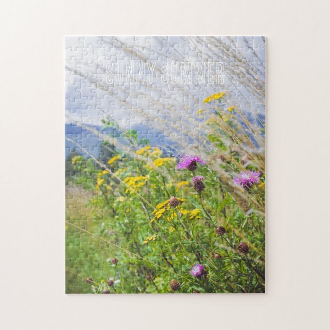 Sommerwiese Wildblume Puzzle (Vertikal)