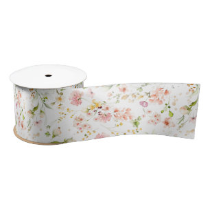 Sommerwiesen Wildblumen Hübsch Elegant Farbige Satinband