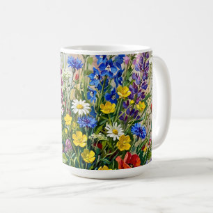 Sommerwiesen-Wildblumen Kaffeetasse
