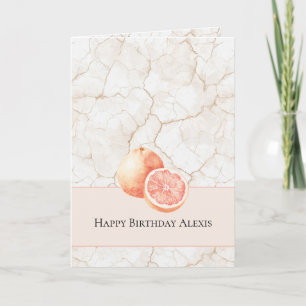 Sommerwind Grapefruit Geburtstag Karte