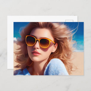 Sommerwoben, Postüberquerung Postkarte