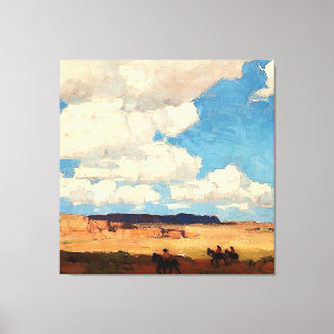 „Sommerwolke“ Western Art von Edgar Payne Leinwanddruck