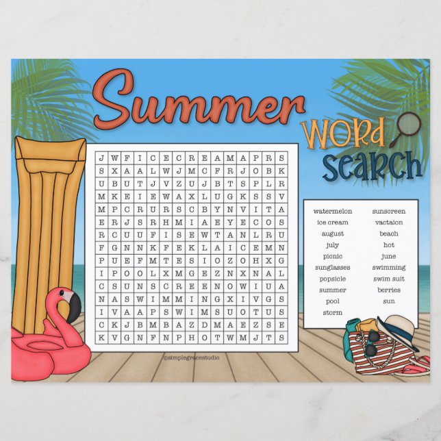 SommerWord-Suche (Vorderseite)