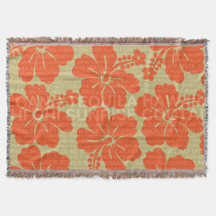 Sommerwörter Cocktails und Hibiskus-Decken Decke