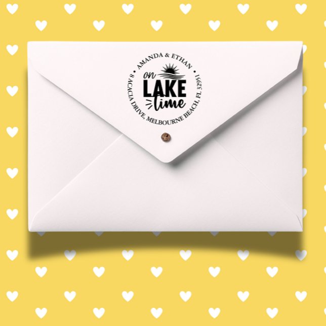 Sommerzeit am See Permastempel (Capture the spirit of summer with our "Summer On lake time" self-inking stamp)