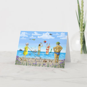 Sommerzeit am Strand Geburtsdatum Karte