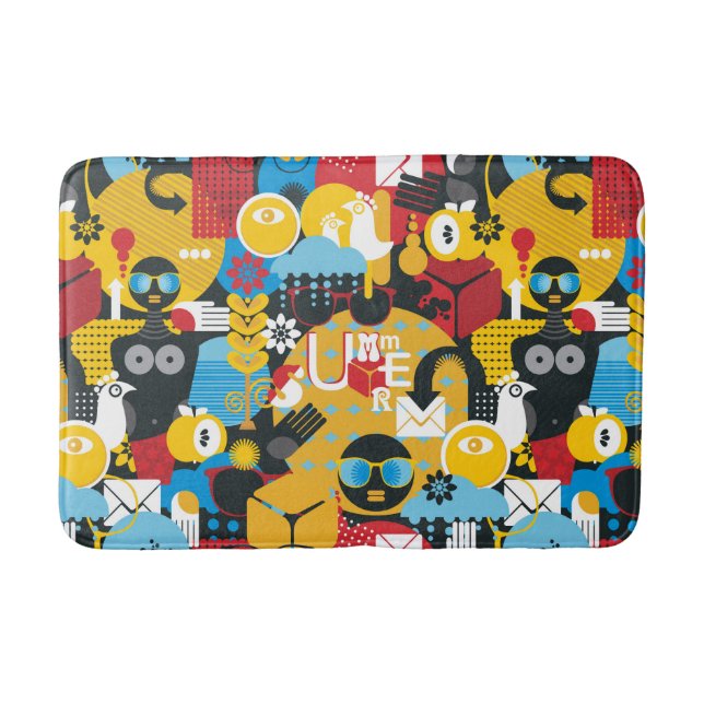 Sommerzeit Badematte (Vorderseite)