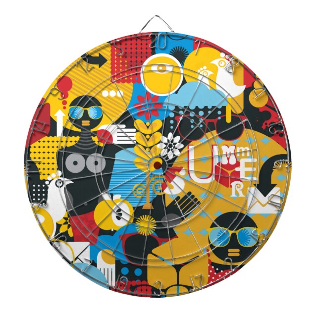 Sommerzeit Dartscheibe (vorne)