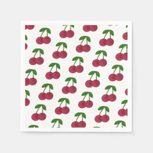 Sommerzeit Dunkle Kirschen Serviette