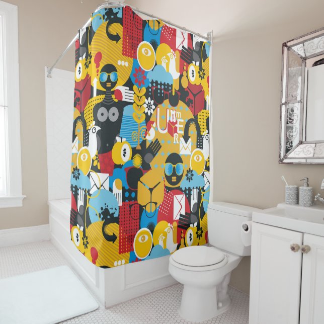 Sommerzeit Duschvorhang (Beispiel)