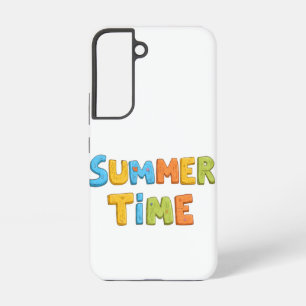 Sommerzeit - Farbige Sommerzeit Text Samsung Galaxy Hülle