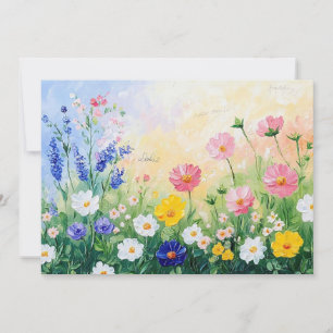 Sommerzeit Flachkarte Feiertagskarte