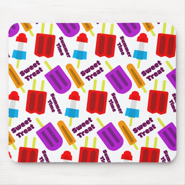 Sommerzeit Frozen Leckerei Bar Pattern Mousepad (Vorne)