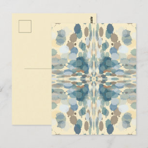 Sommerzeit Fun Ocean Spray Spritzer Abstrakt Art Postkarte