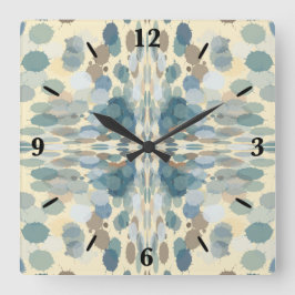 Sommerzeit Fun Ocean Spray Spritzer Abstrakt Art Quadratische Wanduhr