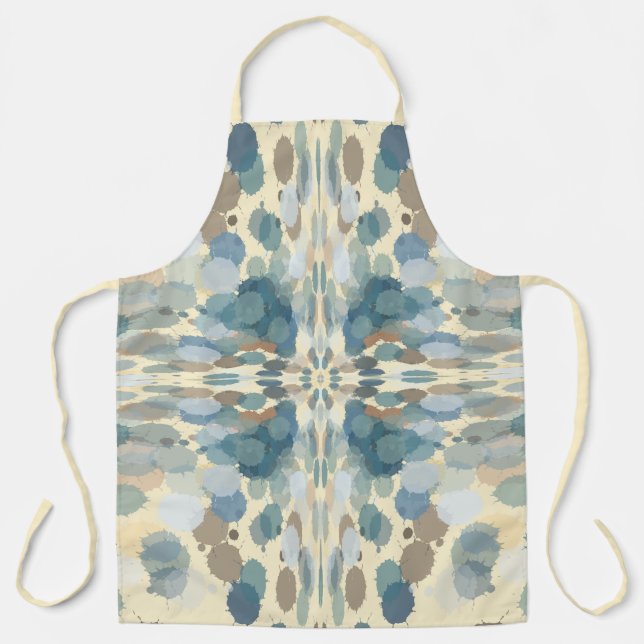 Sommerzeit Fun Ocean Spray Spritzer Abstrakt Art Schürze (Vorderseite)