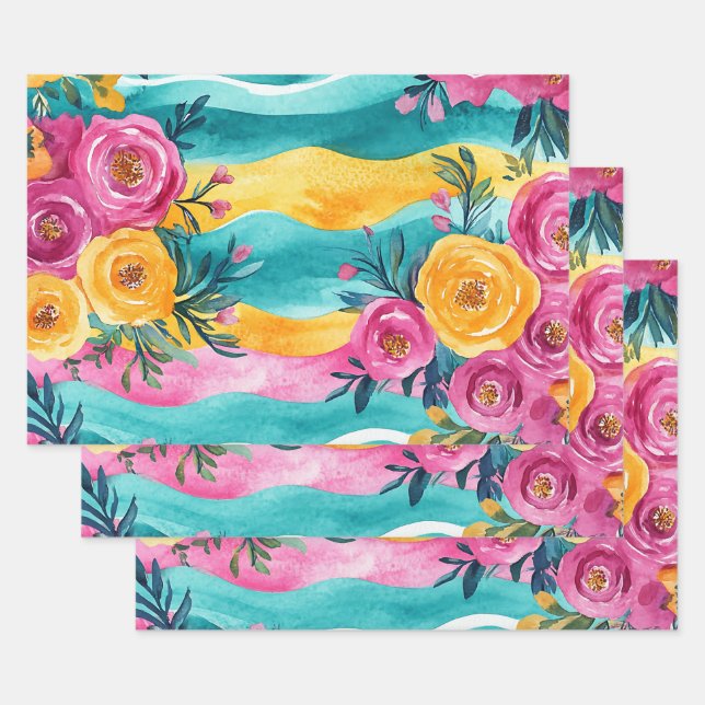 Sommerzeit Geschenkpapier Set (Set)