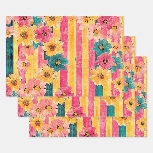 Sommerzeit Geschenkpapier Set (Set)