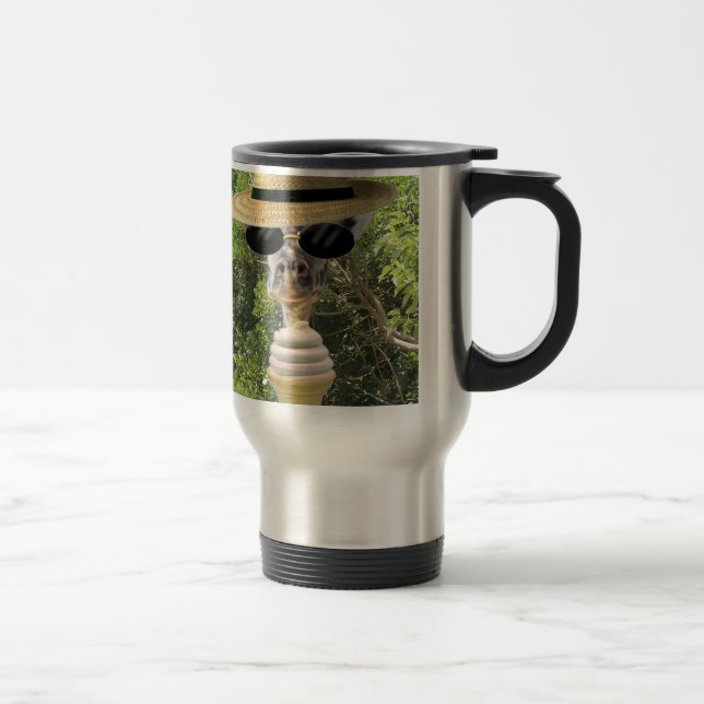 Sommerzeit-Giraffen-Reise-Tasse Reisebecher (Rechts)