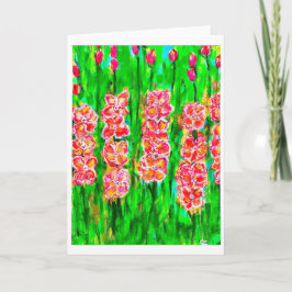 Sommerzeit Gladiolus Note Card Einladung