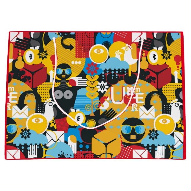 Sommerzeit Große Geschenktüte (Vorderseite)