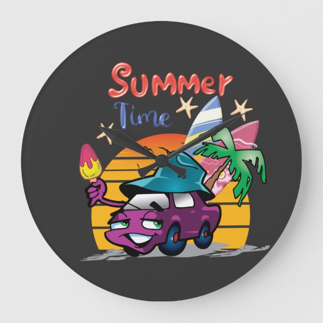 Sommerzeit Große Wanduhr (Vorderseite)