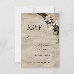 Sommerzeit-Hochzeit UAWG RSVP Karte