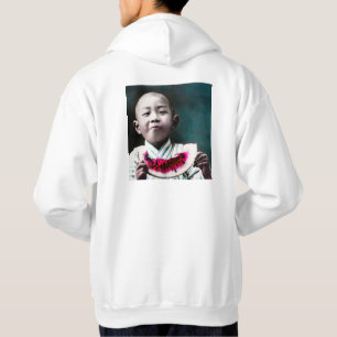 Sommerzeit im alten Japan Vintage Wassermelone Hoodie
