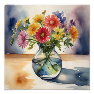 Sommerzeit in einer Vase Fotodruck