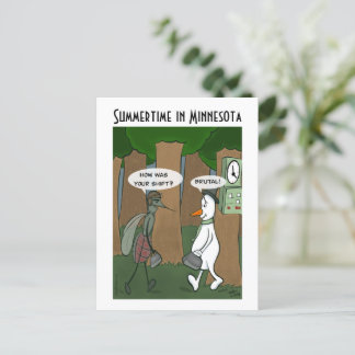 Sommerzeit in Minnesota Postkarte