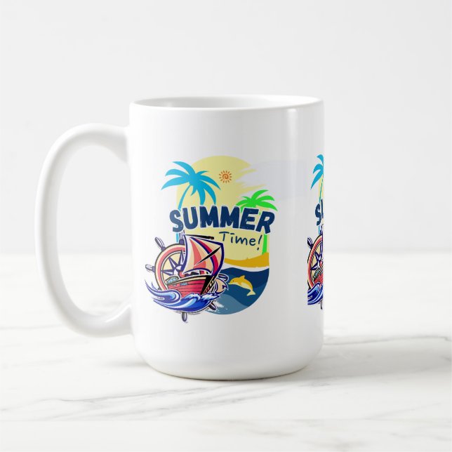Sommerzeit Kaffeetasse (Links)