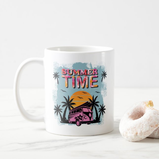 Sommerzeit Kaffeetasse (Mit Donut)