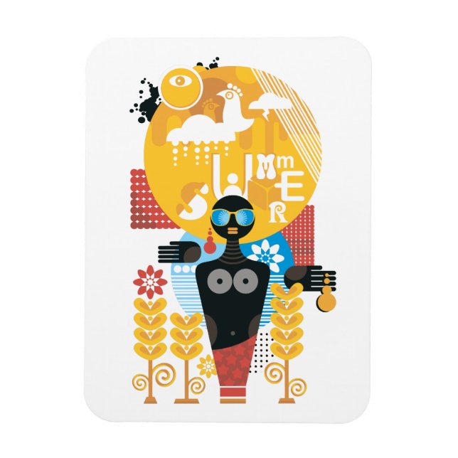 Sommerzeit Magnet (Vertikal)