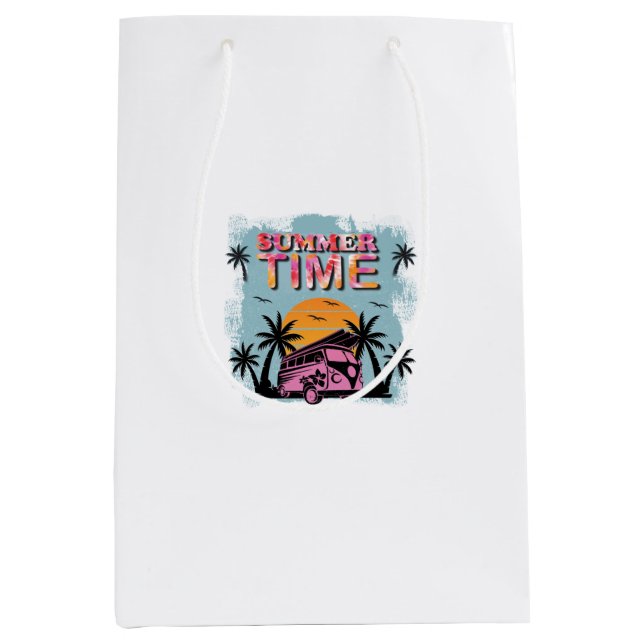Sommerzeit Mittlere Geschenktüte (Vorderseite)