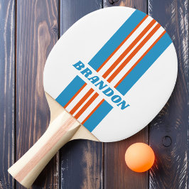 Sommerzeit Nostalgische Kundgebung Streifen mit Na Tischtennis Schläger