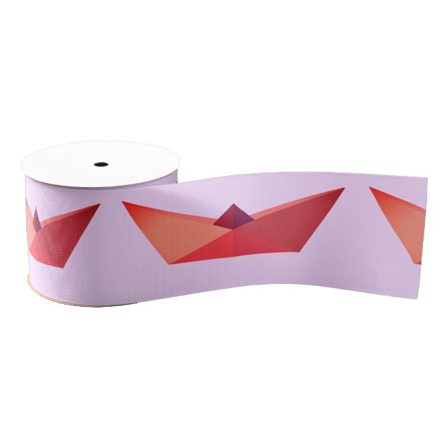Sommerzeit, Origami Hat Wide Grosgrain Ribbon Ripsband (Spule)