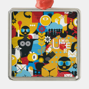 Sommerzeit Ornament Aus Metall