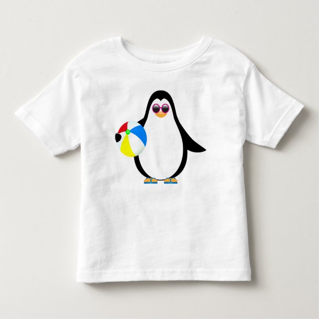 Sommerzeit-Pinguin Kleinkind T-shirt (Vorderseite)