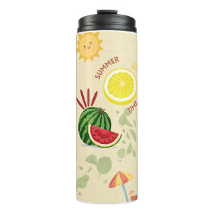 Sommerzeit Pommes frites tumbler   niedliche Zitro Thermosbecher