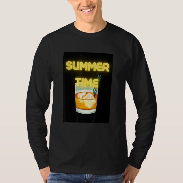 Sommerzeit-Relax-Getränk T-Shirt (Vorderseite)