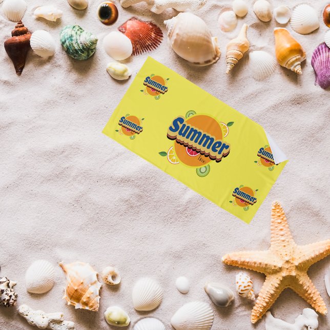 Sommerzeit Retro Vintag Strandtuch (Von Creator hochgeladen)
