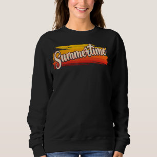 Sommerzeit Saisonale Grunge Retro Sweatshirt