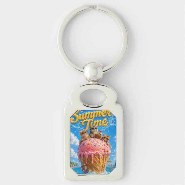 Sommerzeit Schlüsselanhänger (Vorderseite)