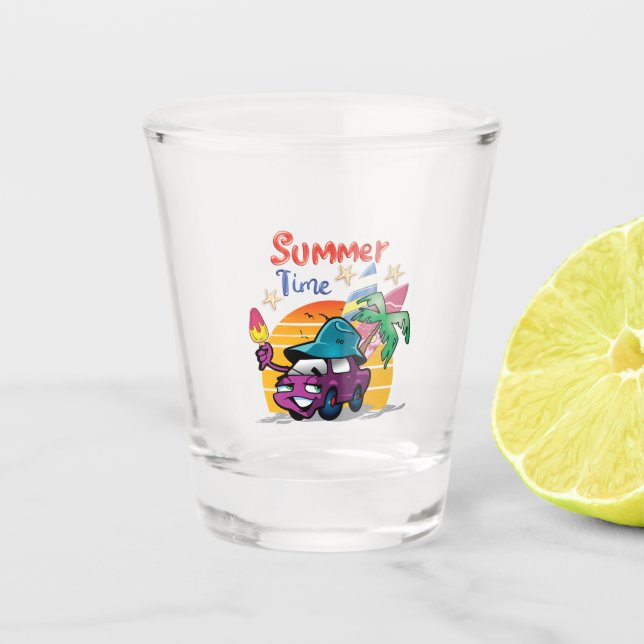 Sommerzeit Schnapsglas (Vorderseite)